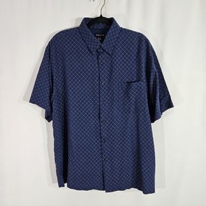 Toscano silk blend button up shirt men's size XLarge